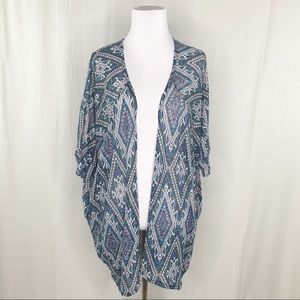 Painted Threads multicolor open cardigan